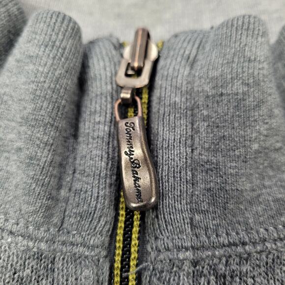 Tommy Bahama Gray Oversized Heavyweight 1/4 Zip Sweatshirt size XL - Picture 5 of 10